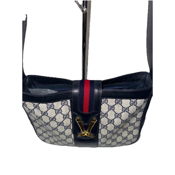 Gucci GG Web Boots Shoulder bag Vintage 1970’s Early 80’s - Picture 2 of 16